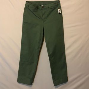 Green boating pants.